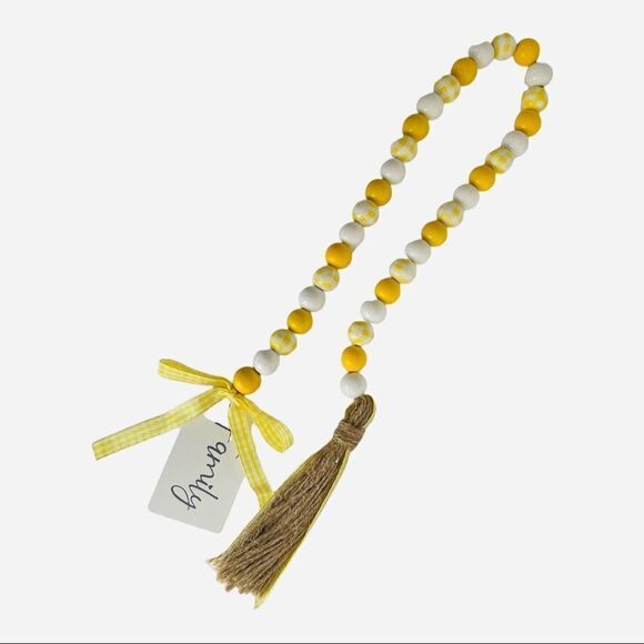 SUNNY WOODEN BEAD GARLAND - Picture 4 of 10